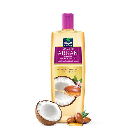 Parachute Advansed Argan Hair Oil with Coconut | Repairs Dry & Damaged Hair| Strengthens Hair & Boosts Shine| Controls Frizz| No Parabens & Silicones| 10.1 fl.oz-Velvo Beauty