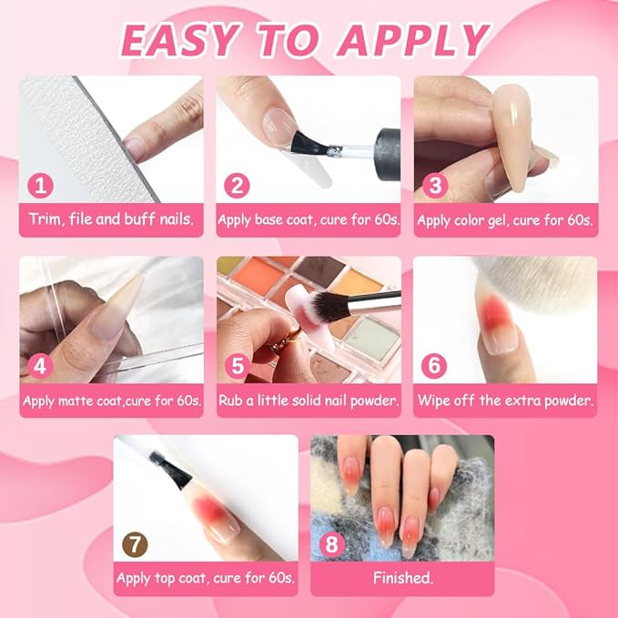 18 Colors Neon Phosphor Solid Pigment Powder Set for Ombre Nails, Fluorescent Nail Pigment Glitter Iridescent Rubbing Dust with Nail Ombre Brush for Gradient Nail Art Manicure DIY Accessories-Velvo Beauty