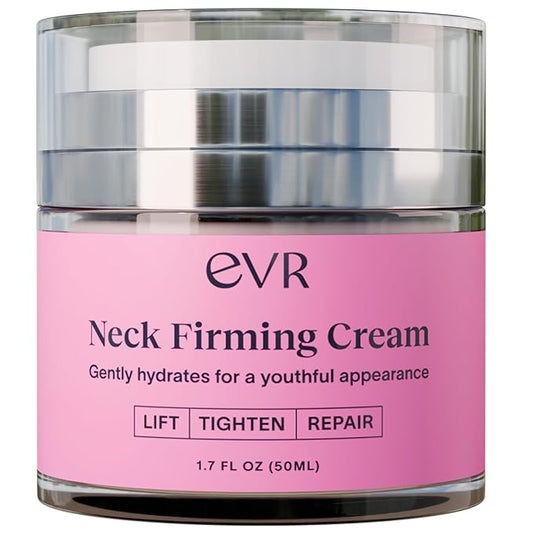 Anti-aging Neck Firming Cream with Collagen & Hyaluronic Acid - Made in USA with Natural & Organic Ingredients Face Neck and Chest Tightening Moisturizer (Classic)-Velvo Beauty