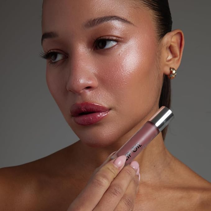 Rodial Plumping Collagen Lip Oil Wild Plum 0.13fl.oz, Vegan Collagen-Infused Lip Oil with Macadamia and Jojoba Oil, Deep Hydration for Fuller-Looking Pout, Ultra-Nourishing Formula for Silky Lips-Velvo Beauty