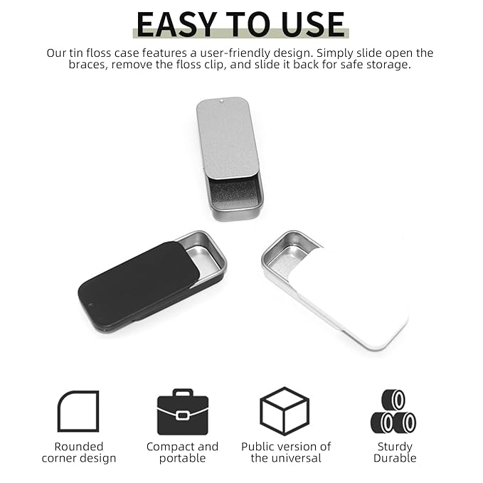 Lip Balm Tins Slide Top Tin Containers for Lip Balm Crafts Storage Kit - 0.25oz 3 Pack (WHITE)-Velvo Beauty