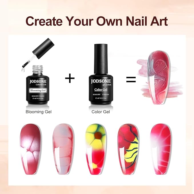 JODSONE 15 ML Blooming Gel Nail Polish Enrich Nail Life Base Coat Top Coat Solid Gel Manicure-Velvo Beauty