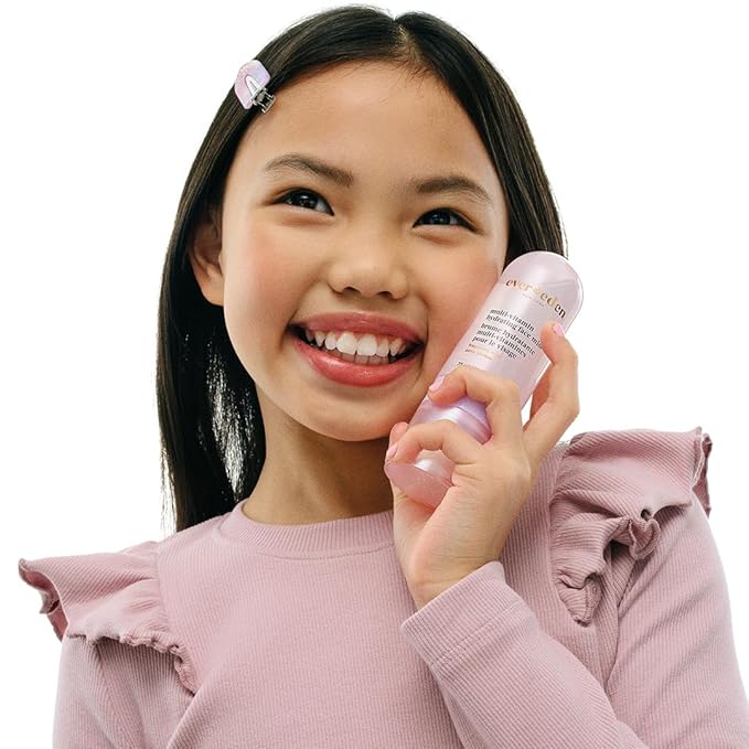 Evereden Kids Multi-Vitamin Hydrating Face Mist | Nourishing Face Spray, Preppy Skincare Essential for Ages 6+ | Clean Formula Safe for Sensitive Skin | Multi-Vitamin Complex, Peach & Mango Juice-Velvo Beauty