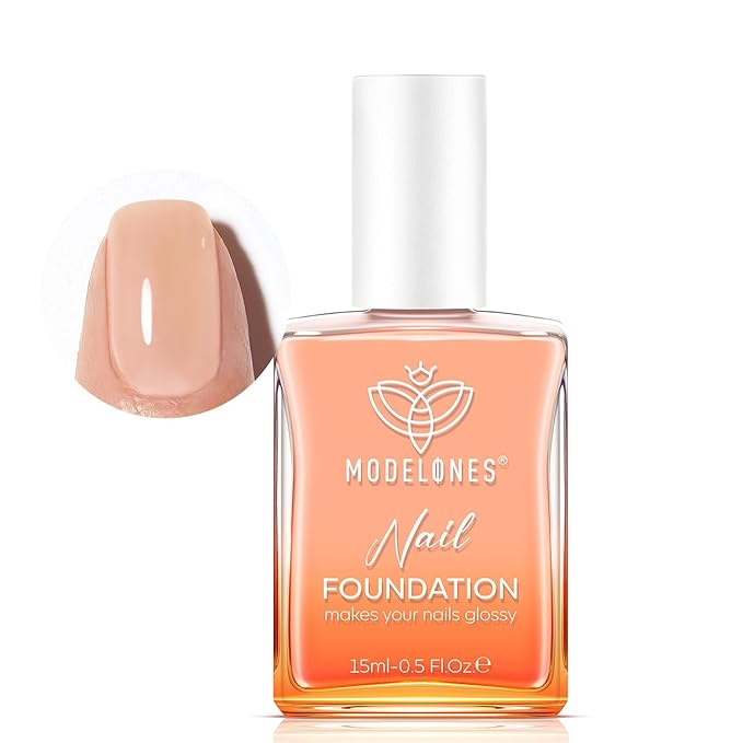 modelones Nail Strengthener Jelly Nude Nail Repair for Damaged Nails Strengthening Polish 15ml Nail Growth and Strengthener Natural Concealer Foundation Nail Care Gifts for Women-Velvo Beauty