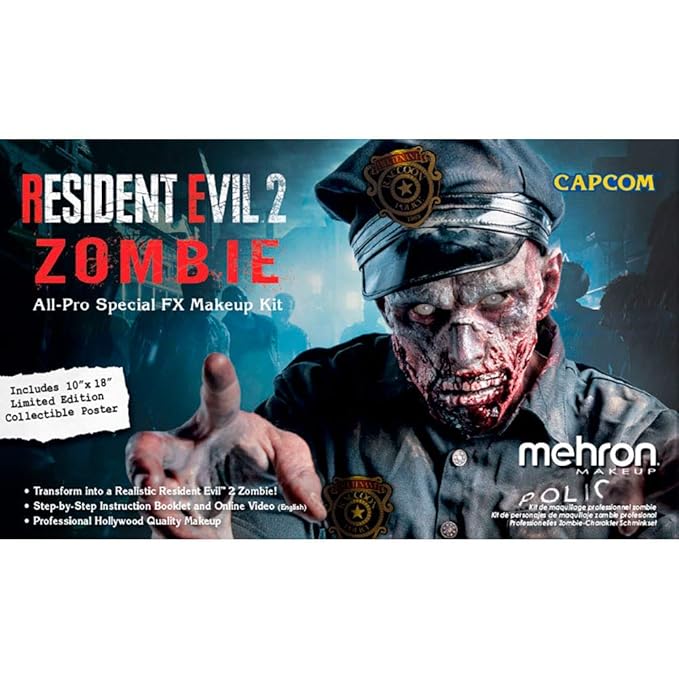 Mehron Makeup RE2 Zombie All-Pro Makeup Kit-Velvo Beauty
