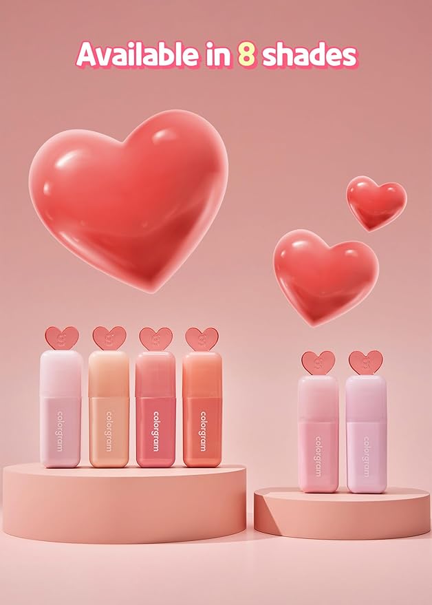 COLORGRAM Juicy Drop Tint 06 Nice Plum | Juicy Lip Gloss, Glowing Lip Stain with Fruity Colors, Buildable & Blendable, Highly Pigmented-Velvo Beauty