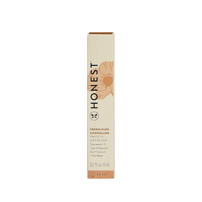 Honest Beauty Fresh Flex Concealer with Niacinamide + Vitamin E + Hyaluronic Acid | Vegan + Cruelty free | Latte, 0.17 fl oz-Velvo Beauty
