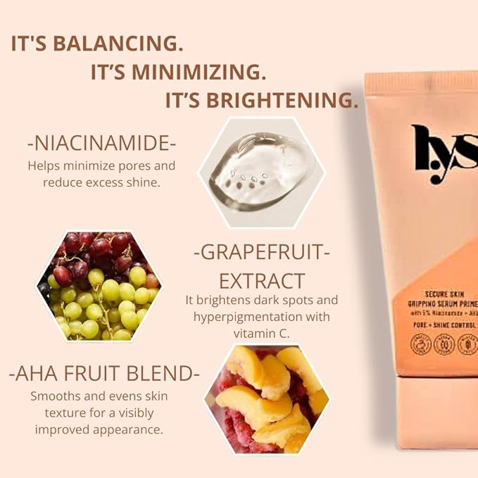 LYS Beauty Secure Skin Gripping Serum Primer 1 oz/ 30 mL-Velvo Beauty