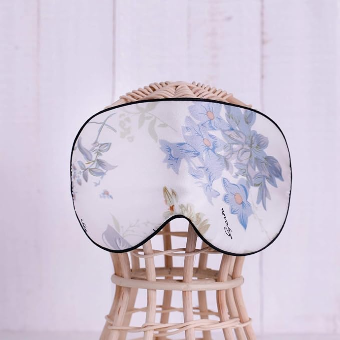 Feel 100% Pure Silk Eye Mask Sleep Eye Mask Eye Cover Eyeshade Sleeping Eye Mask Floral Colors (#30)-Velvo Beauty