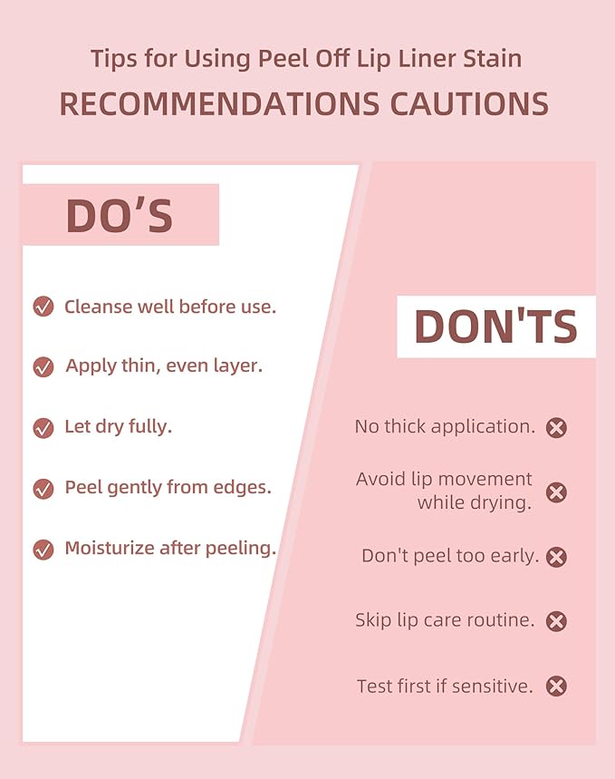 KIMUSE Peel Off Lip Stain, Long Lasting Lip Stain Peel Off with Tweezer, Waterproof Lip Liner Stain, Transfer-Proof, Highly Pigmented Color, Matte Finish-Velvo Beauty