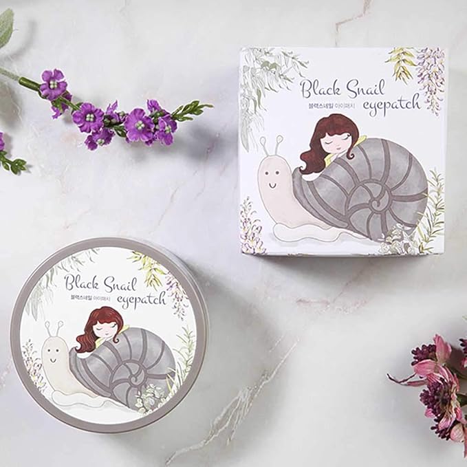 Black Snail Eye Gel Patches Moisturize & Reduce Wrinkle, Elastic Skin with Gold and Collagen, 30 Pairs-Velvo Beauty