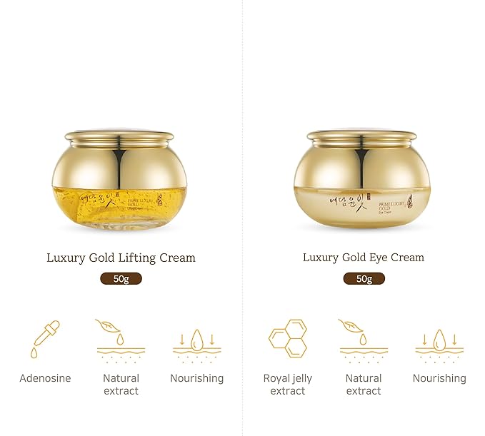 YEDAM YUN BIT Prime Luxury Gold Women Skin Care Set With Skin, Emulsion, Cream, Serum, Wrinkle Care Nourishing And Moisturizing, Calming Korea Cosmetics-Velvo Beauty