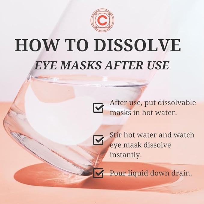 Depuffing Dissolvable Under Eye Masks - Enriched with Glucomannan, and Pumpkin Seed - Combat Fatigue, Reduce Puffiness, and Hydrate for a Fresh Look - Under Eye Mask Patches-Velvo Beauty