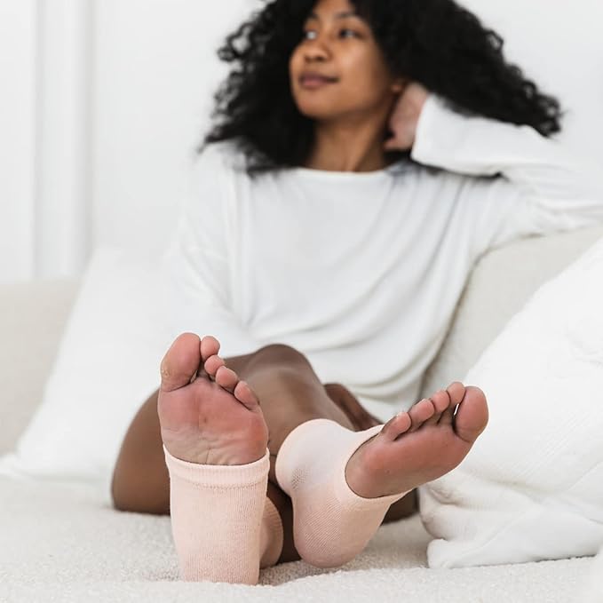 Bare August Glass Foot File & Overnight Heel Socks Bundle-Velvo Beauty