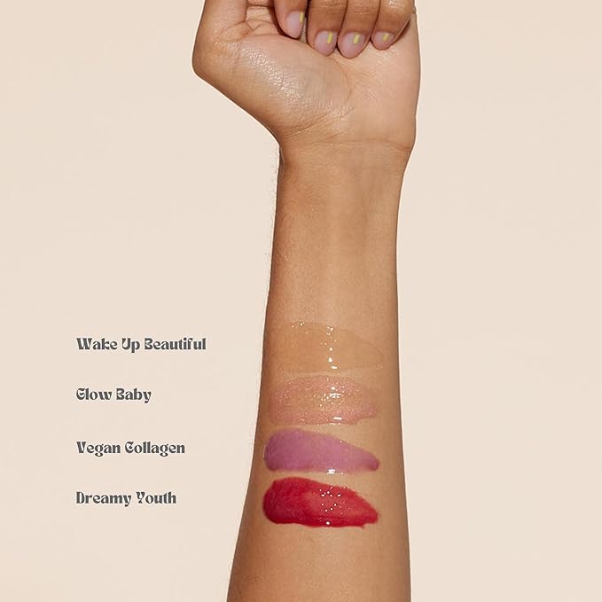 Pacifica Beauty Complex Lip Balm Trio Set, Makeup, Glow Baby, Wake Up Beautiful, Vegan Collagen, Lip Gloss, Orange, Lavender, Lemon, Vanilla, Non Sticky Formula, 0.30 fl oz Each (Set of 3)-Velvo Beauty