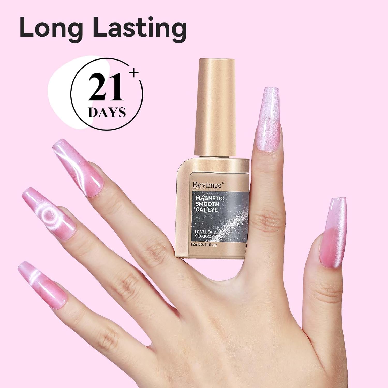 Cat Eye Gel Nail Polish, Moonlight Glitter Holographic Cateye Nail Polish with Magnet 12ML, Magnetic Mirror Glass Ceramics Smoothie UV Gel for Nail Art Manicure DIY at Home-Velvo Beauty