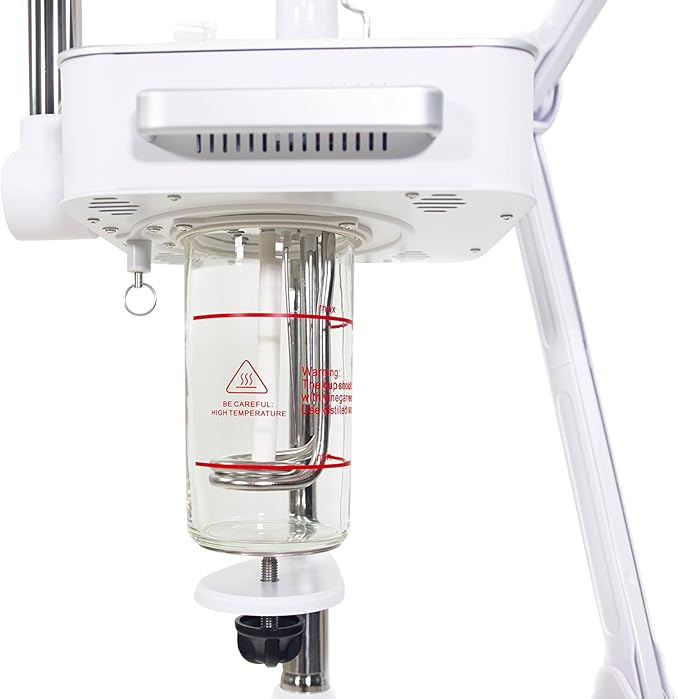 Facial Ozone Steamer 4 in 1 with Magnifying LED Light, High Frequency and Galvanic Aroma Therapy by SKINACT-Velvo Beauty