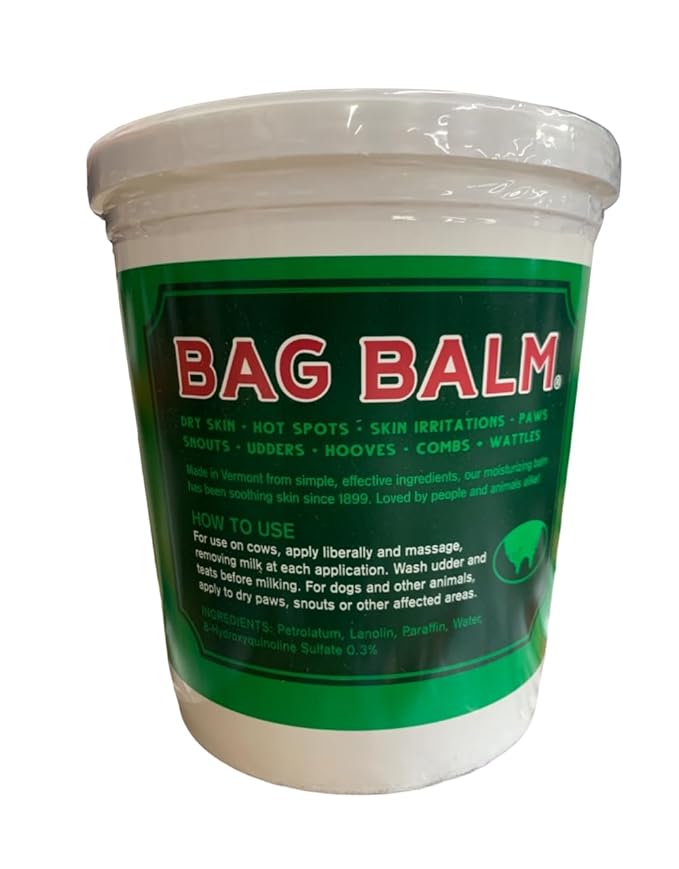 Bag Balm Vermont's Original Hand & Skin Moisturizer, Cracked Heels Treatment, Dry Hands & Dogs Ointment - 72oz Pail-Velvo Beauty