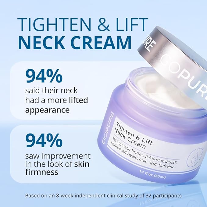 goPure Neck Firming Duo, Tighten & Lift Neck Cream, Refine & Renew Body Scrub, 2 piece set-Velvo Beauty