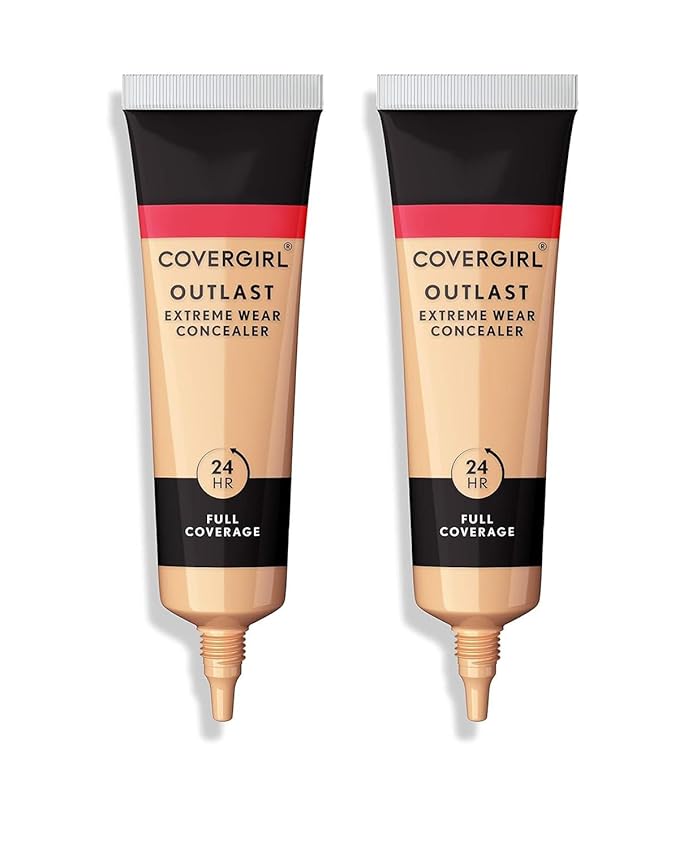 COVERGIRL Outlast Extreme Wear Concealer, Golden Ivory 802, Shelf Pack of 2-Velvo Beauty