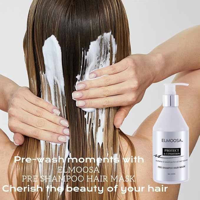 Caviar Pre-Shampoo Hair Mask - Repair Bleached Hair, Cold-Pressed Extract, For Permed/Damaged Hair/Caviar Hair Treatment/Heat Protection-Velvo Beauty