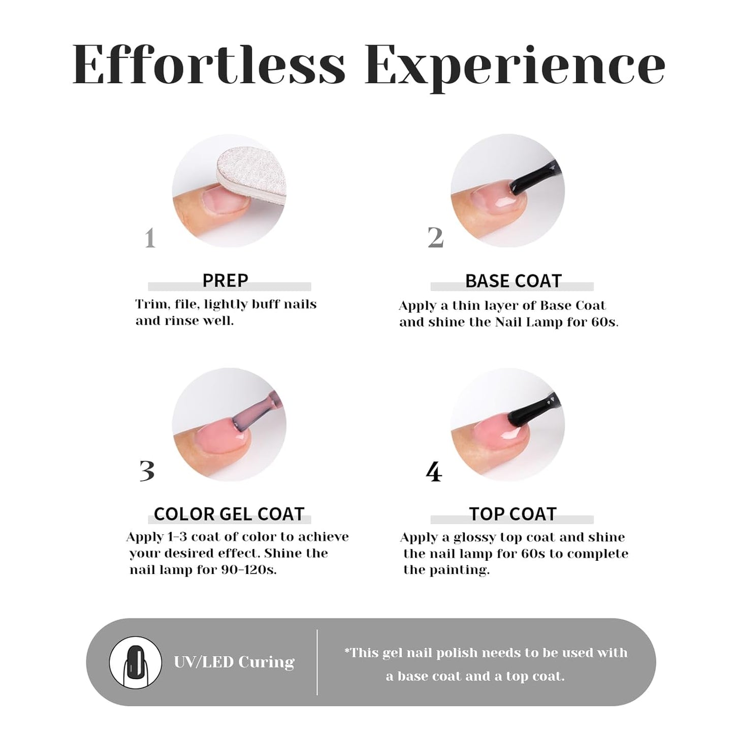 Silver Glitter Gel Polish,15ml UV/LED Soak Off Sparkly Metallic Silver Gel Nail Polish for Manicure Salon or DIY Nail Art at Home,French Tip Color- GP0091-Velvo Beauty