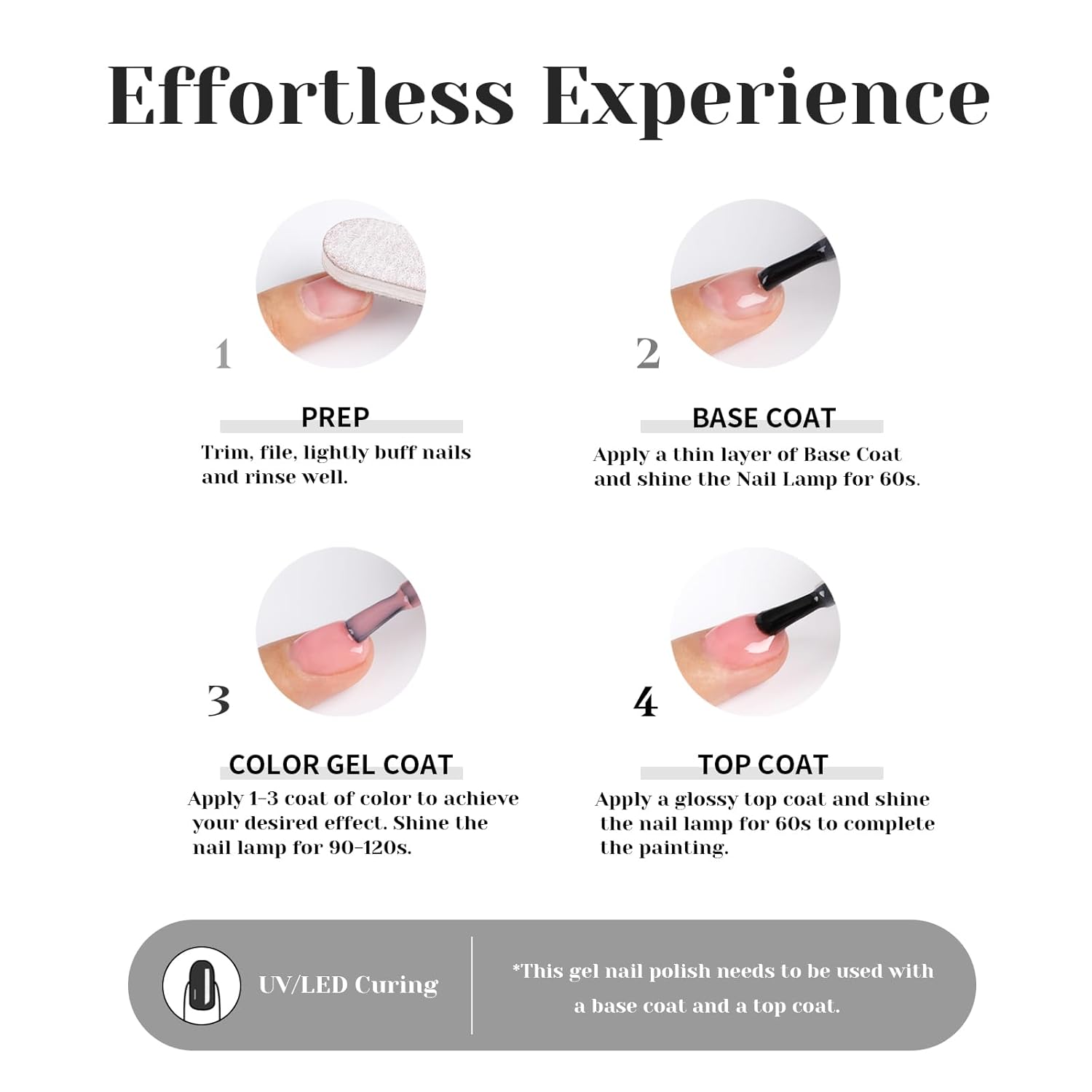 Silver Glitter Gel Polish,15ml UV/LED Soak Off Sparkly Metallic Silver Gel Nail Polish for Manicure Salon or DIY Nail Art at Home,French Tip Color- GP0091-Velvo Beauty