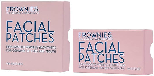 Bundle-2 Items: Frownies Forehead & Between Eyes (144 Patches) + Frownies Corners Of Eyes And Mouth (144 Patches) Combo Pack-Velvo Beauty