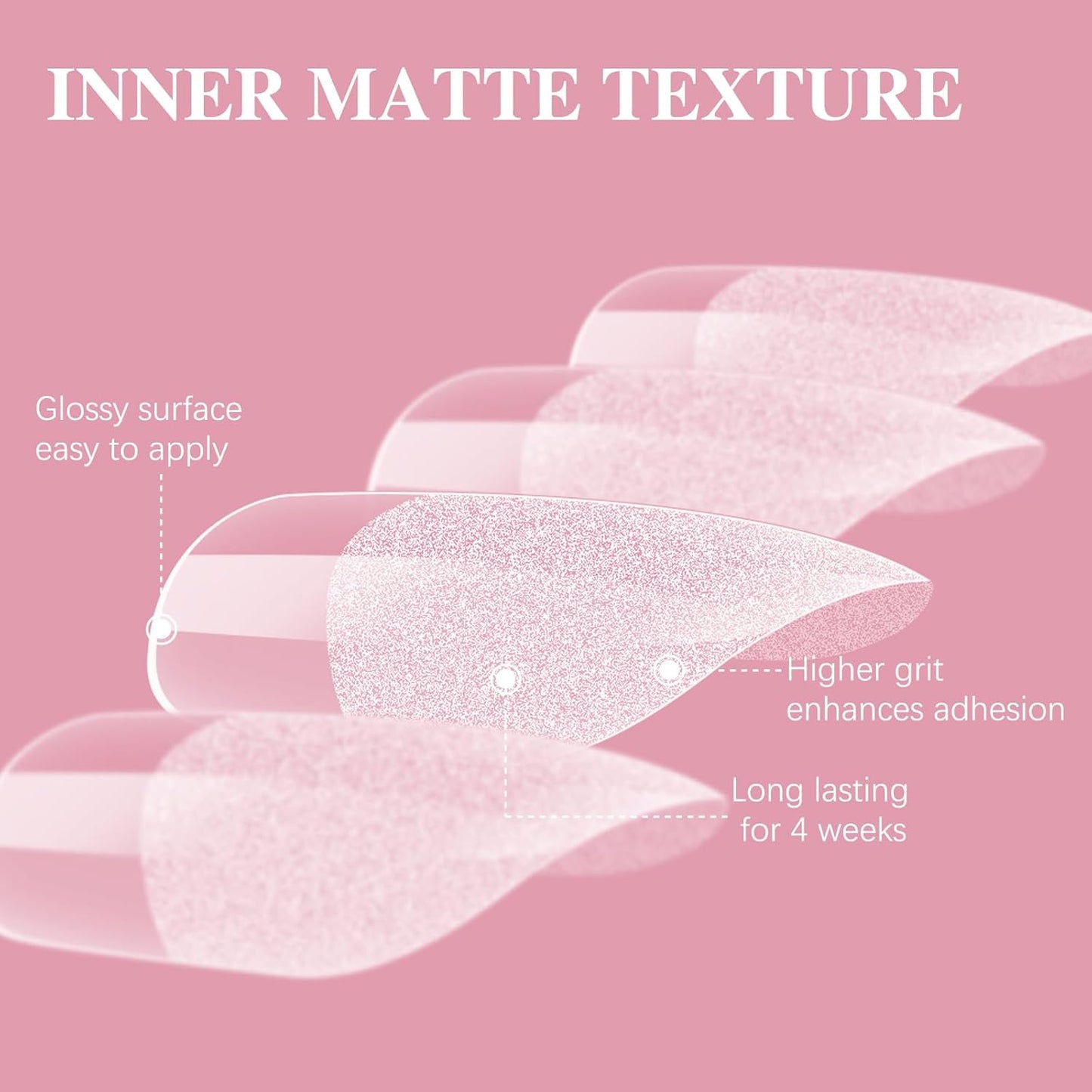 Extra Short Square Nail Tips, SSWSBYKE Gel Acrylic Nail Tips for Full Cover Pre-Shaped Fake Nails Tips Half Matte Press On Nails for Extension Home DIY Salon 300pcs 15 Sizes-Velvo Beauty