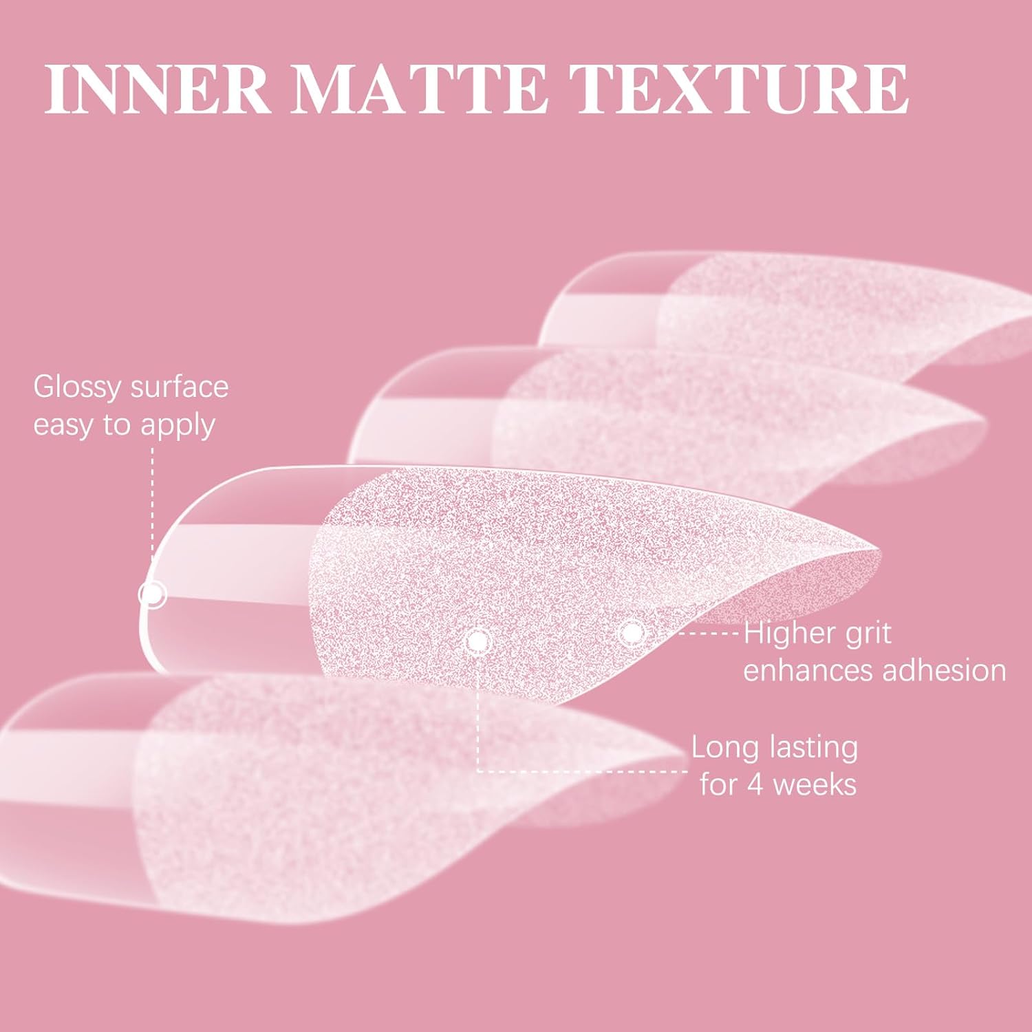 Extra Short Square Nail Tips, SSWSBYKE Gel Acrylic Nail Tips for Full Cover Pre-Shaped Fake Nails Tips Half Matte Press On Nails for Extension Home DIY Salon 300pcs 15 Sizes-Velvo Beauty