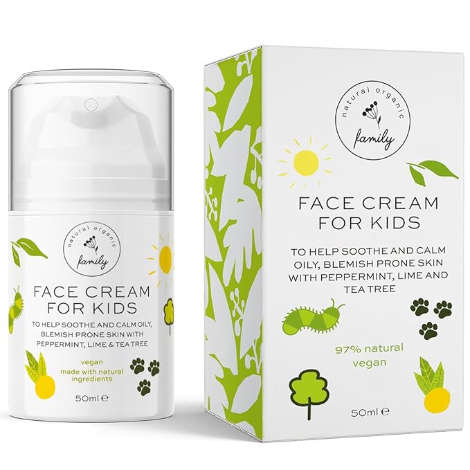 Face Moisturizer with Hyaluronic Acid Face Cream for Kids - Facial Cream & Gentle Moisturizer with Strawberry Extract & Vitamin E - Daily Facial Cream Moisturizer for Dry & Sensitive Skin 50ml-Velvo Beauty
