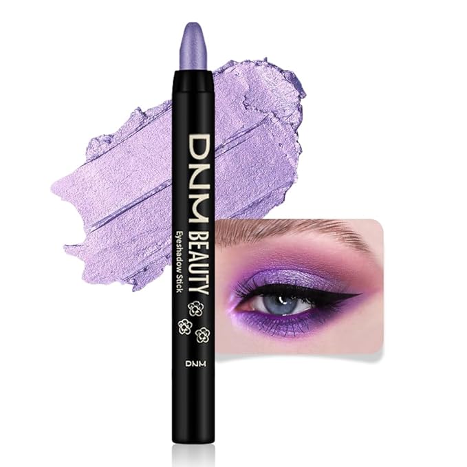 evpct Violet Shimmer Cream Eye Shadow Brightener Sticks Set for Eyes, Violet Shimmery Matte Pencil Eye shadow Applicator Stick Pen Palette Makeup Waterproof sombras en crema para ojos 09#-Velvo Beauty