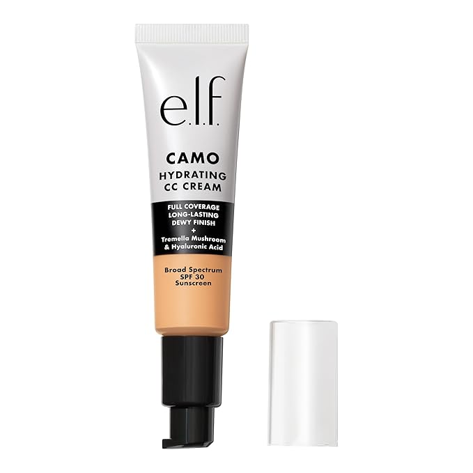 e.l.f. Hydrating Camo CC Cream, SPF 30, Color Correcting Full Coverage Foundation For A Dewy Finish, Vegan & Cruelty-Free, Light 250 W-Velvo Beauty