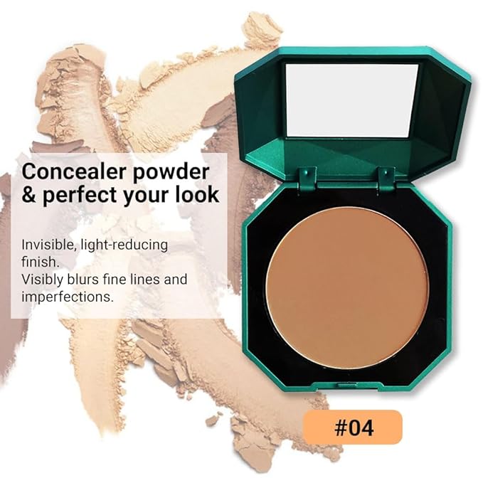 Pressed Matte Face Powder Makeup & Setting Powder for Poreless Wrinkle Blurring Contour Concealer Finishing,Lightweight,High Coverage,Shine Control, N.W 10g (04)-Velvo Beauty