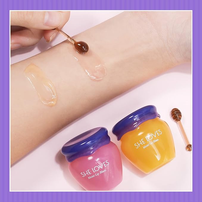 Honey Lip Mask with Stick, Day & Night Repair Deep Moisture and Fade Lip Lines, Vitamin E & Beeswax Essence Natural Lip Enhancer Care Sleeping Lip Mask (Honey for Day Use)-Velvo Beauty