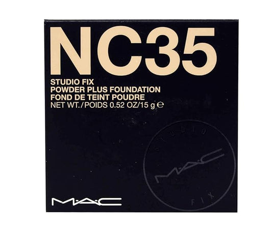 MAC Studio Fix Powder Plus Foundation NC35 for Women, 0.52 Ounce (Studio Fix NC35)-Velvo Beauty