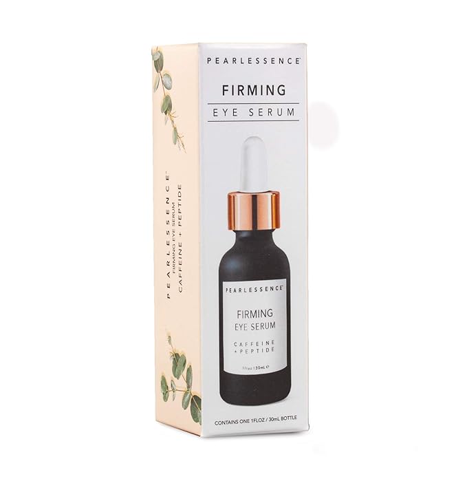 Pearlessence Firming Eye Serum with Caffeine + Peptide – Rejuvenates Puffy Eyes & Reduces Under Eye Bags | Made in USA & Cruelty Free (1oz)-Velvo Beauty