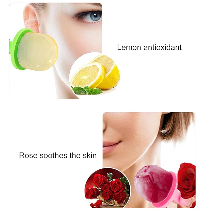 Cube Ice Roller, Reusable Silicone Ice Tray Fine Lines Removal Facial Beauty Ice Roller Skin Care Tools for Face Eyes Lubricate the Skin(yellow)-Velvo Beauty