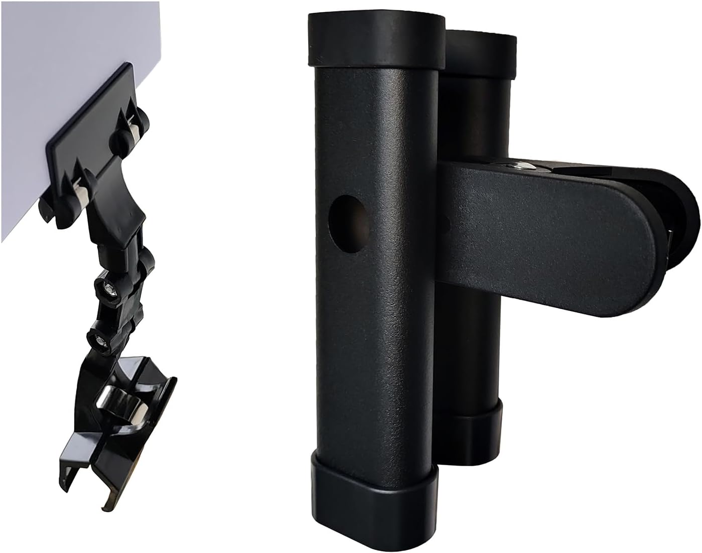 QMARK Easel Brush Clip, Easel Paintbrush Holder with a Rotatable Paper Copy Clip, Drum Stick Holder , Adjustable File Holder-Velvo Beauty