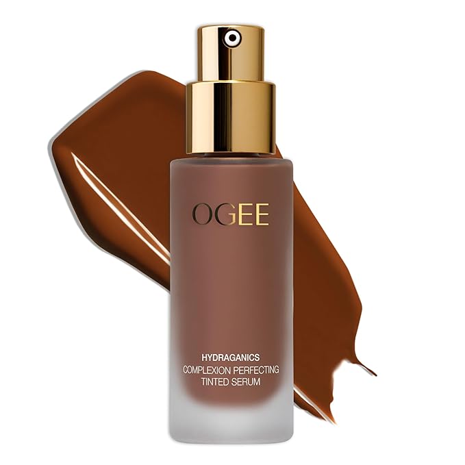 Ogee Complexion Perfecting Liquid Foundation - Lightweight Tinted Moisturizer For Face (Acacia 12.25C - Deep, Red Undertones) - with Vitamin C & Jojoba Oil - Certified Organic & Made in USA-Velvo Beauty
