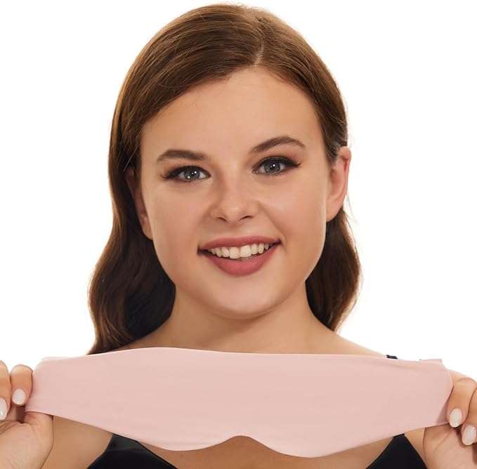 ALASKA BEAR Sleep Mask for Side Sleepers Patented Design, Cup-Shaped and Extra-Soft, 100 Blackout Eye Mask Shades Cover for Men and Women Home or Travel, Machine Washable, Pink-Velvo Beauty