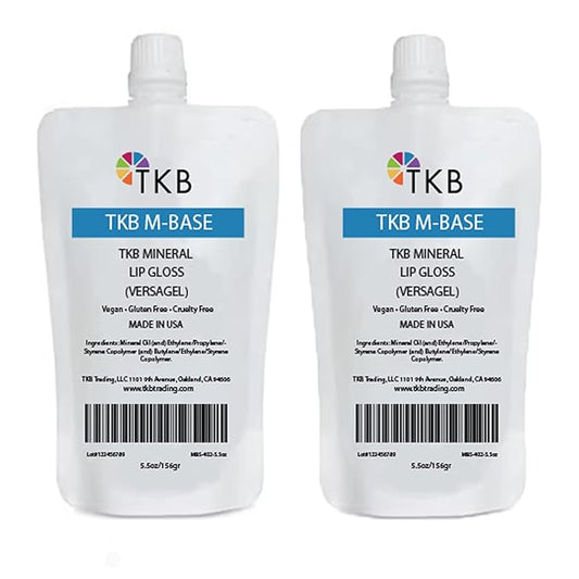 TKB Mineral Lip Gloss (M-Base) | Clear Versagel Base for DIY Lip Gloss, Made in USA (11 oz (2 of 5.5 oz bag))-Velvo Beauty