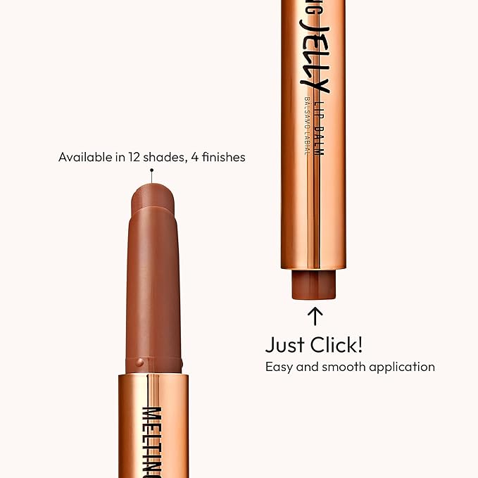 KISS NEW YORK Professional Melting Jelly Lip Balm, High Shine & Moisturizing Lip Stick, Long Lasting, Plumping Effect Look, Non-Sticky & Not Cakey, Easy Application & Natural Coverage (Chocolate)-Velvo Beauty