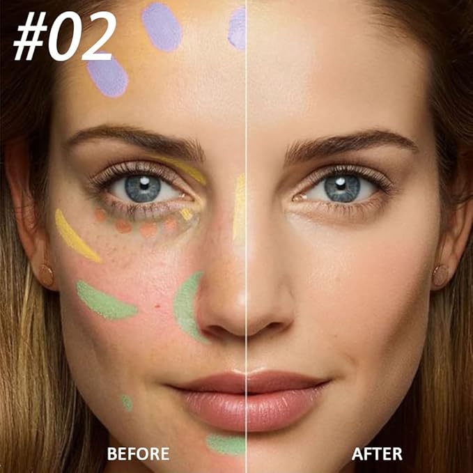 evpct 12 Color Conceal Correct Cream Contour Makeup Palette for Mature Skin Color Correcting Conceal trouble spots dullness dark circles Correct discolorations Camouflage imperfections Covers redness-Velvo Beauty