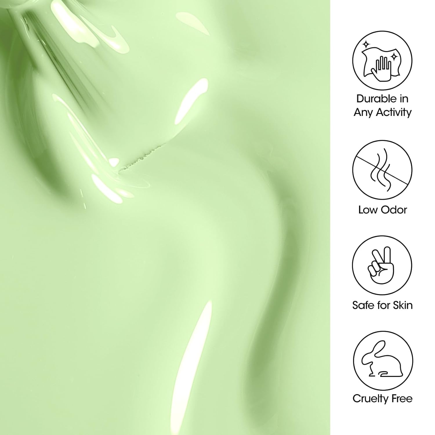 Gellen Green Gel Nail Polish, Mint Green Gel Polish Pastel Green Nail Polish Gel Light Green Soak Off U V LED Nail Lamp Gel Polish Home Salon Nail Art DIY Manicure Gift for Women Gilrs, 0.61 Fl Oz-Velvo Beauty