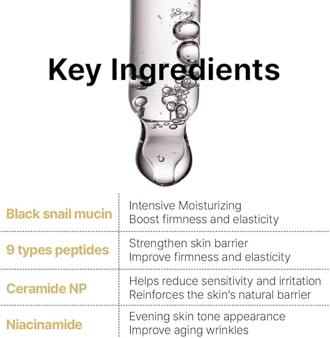 Farmstay Black Snail & Peptide 9 Perfect Toner, Snail Mucin Toner for Elastic & Glow Skin, Moisturizing & Anti-Aging, Smooths & Refine Skin Texutre, Korean Skin Care, for Women & Men, 4.05 Fl. Oz-Velvo Beauty