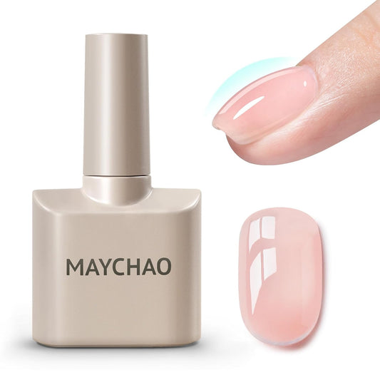 MAYCHAO Nude Pink Builder Gel for Nails, 15ml Nail Strengthener in a Bottle, Nail Extension Hard Gel, Soak Off Long Lasting UV Light Cure-Velvo Beauty