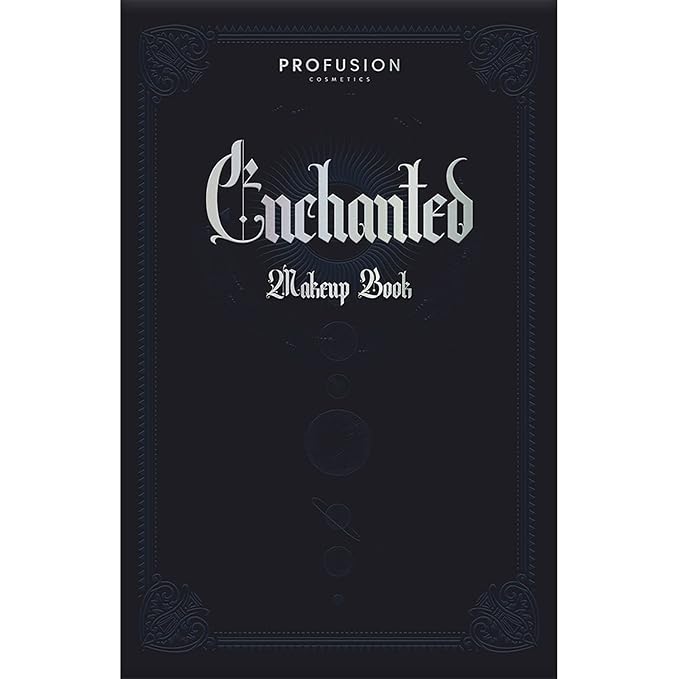 Profusion Cosmetics 5-pc Makeup Look Book, Long Lasting Eye Makeup for Women Eye Brightening Pressed Glitter with Eyeshadow Brush and Black Eyeliner, Easy To Clean and Convenient Makeup Sharpener-Velvo Beauty