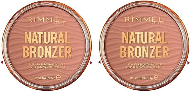 Rimmel London Natural - 021 Sun Light - Bronzer, Matte Finish, 0.49oz (Pack of 2)-Velvo Beauty