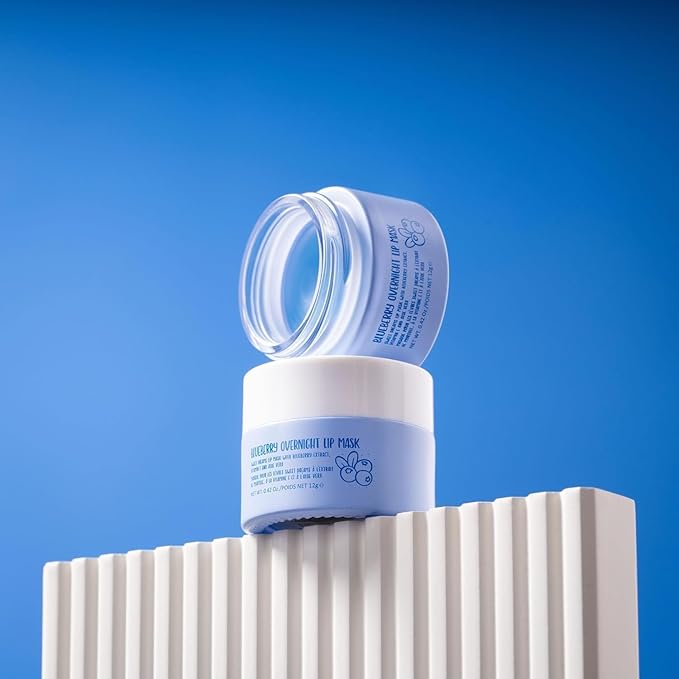 W7 Super Sweet Dreams Blueberry Lip Mask - Vitamin E, Aloe Vera and Grape Seed Oil - For Hydrated, Full Looking & Irresistible Lips - 0.67 Fl Oz-Velvo Beauty